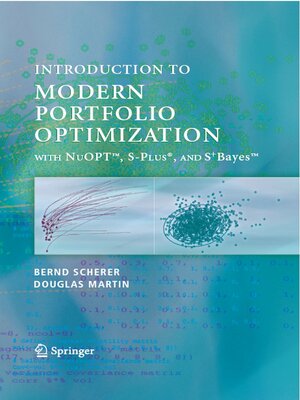 cover image of Modern Portfolio Optimization with NuOPT S-PLUS, and S+Bayes